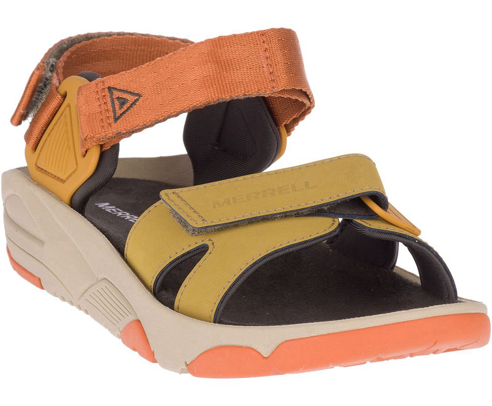 Merrell Sandaler Herre - Belize Convertible Web - Gul/Orange - BPA503619